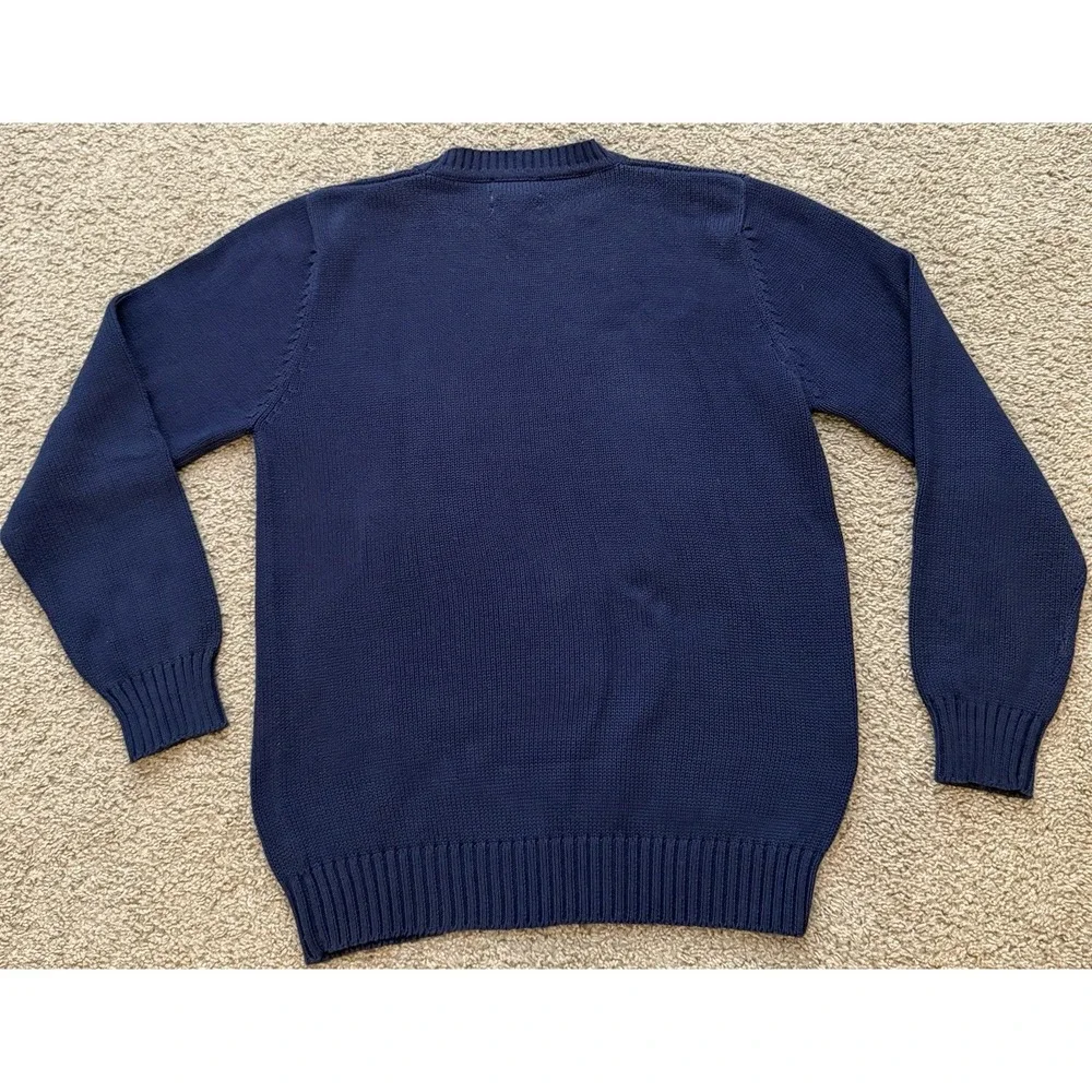 Vintage 90s Newport Bermuda Pullover Knit Mens Sweater Large Navy Sports Shop‎